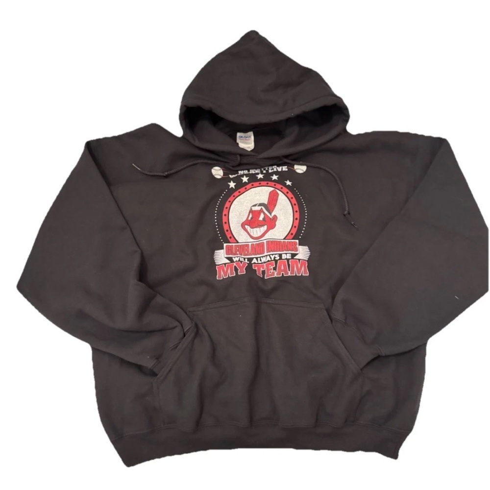 Cleveland Indians Chief Wahoo Pullover Hoodie NWOT